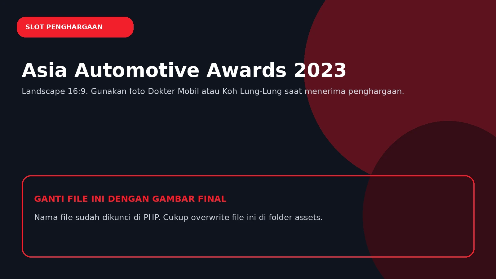 Dokter Mobil di Asia Automotive Awards 2023