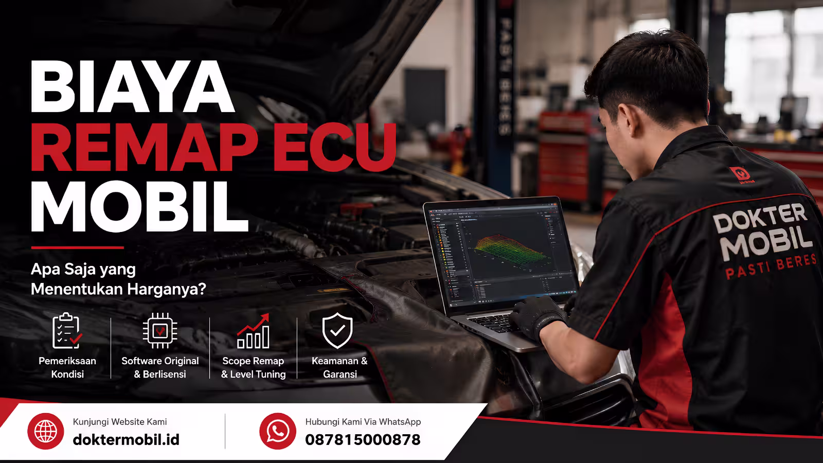 biaya remap ecu mobil saat teknisi Dokter Mobil melakukan pemeriksaan kendaraan sebelum menentukan tindakan.