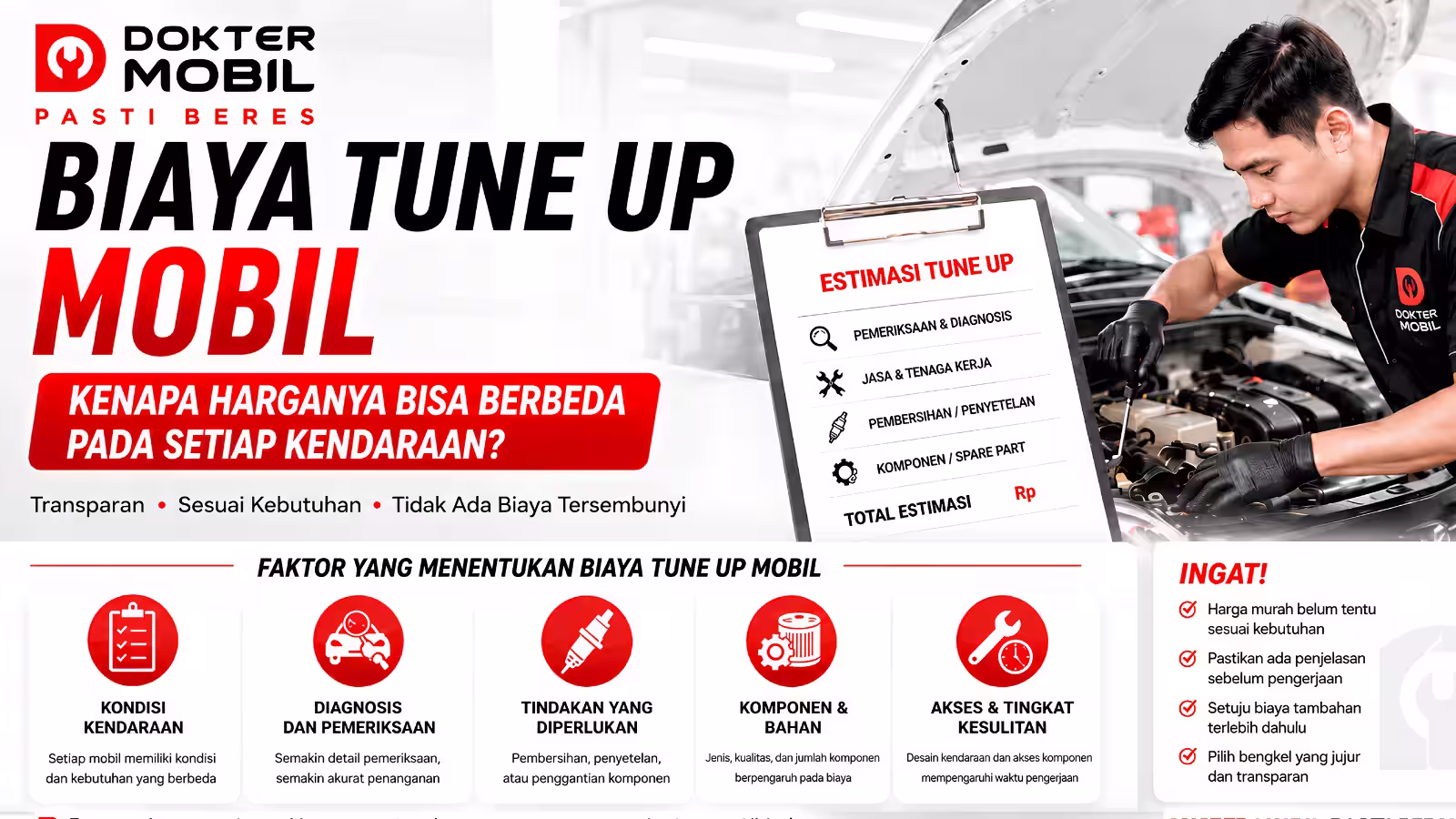 Biaya Tune Up Mobil: Kenapa Harganya Bisa Berbeda pada Setiap Kendaraan?