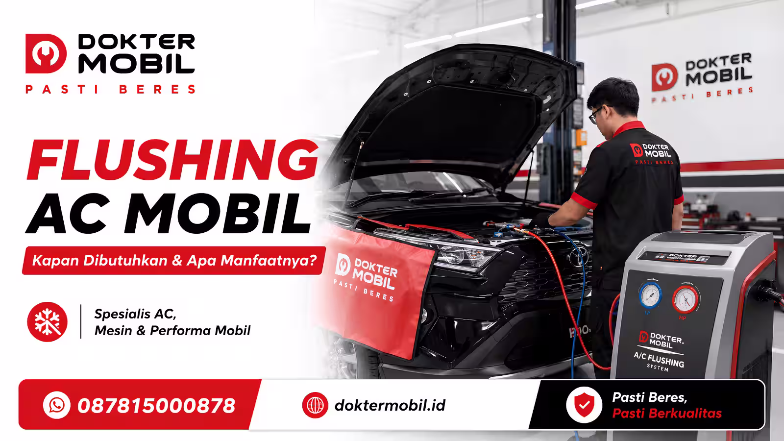 Flushing AC mobil dilakukan teknisi untuk membersihkan kontaminasi pada sirkuit sistem AC kendaraan