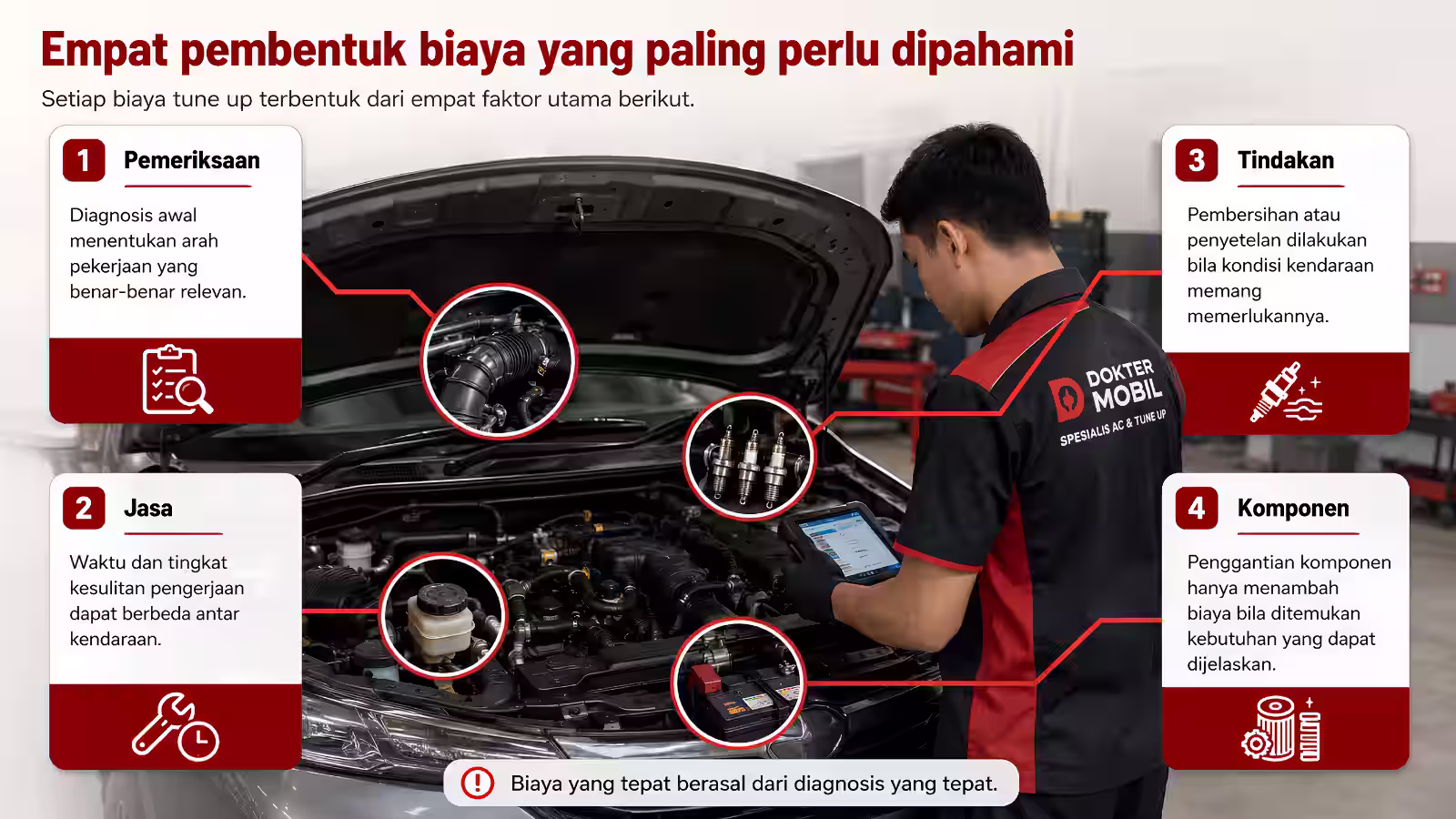 Infografis Rincian Biaya Tune Up yang Perlu Dipahami