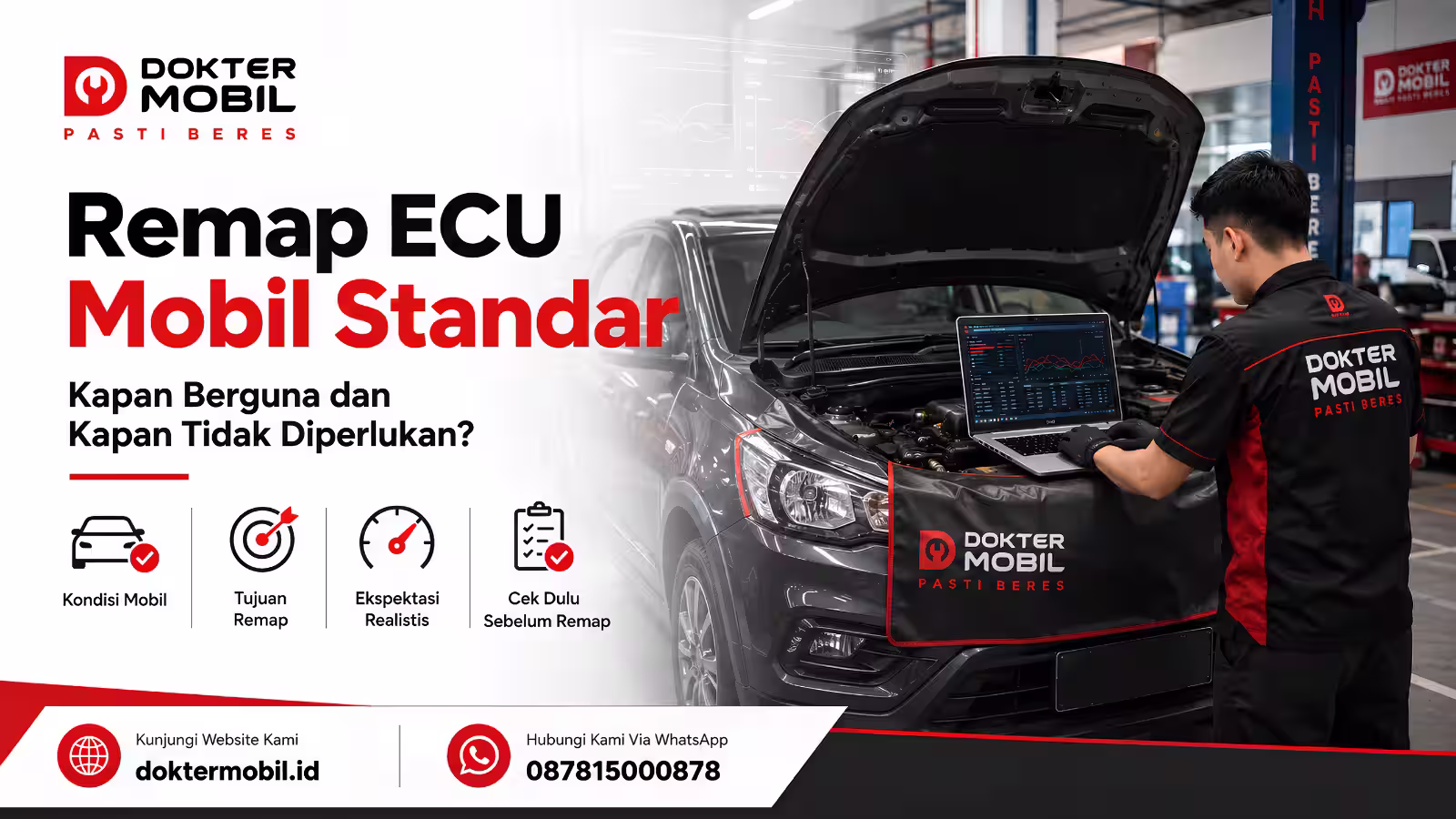 remap ecu mobil standar saat teknisi Dokter Mobil melakukan pemeriksaan kendaraan sebelum menentukan tindakan